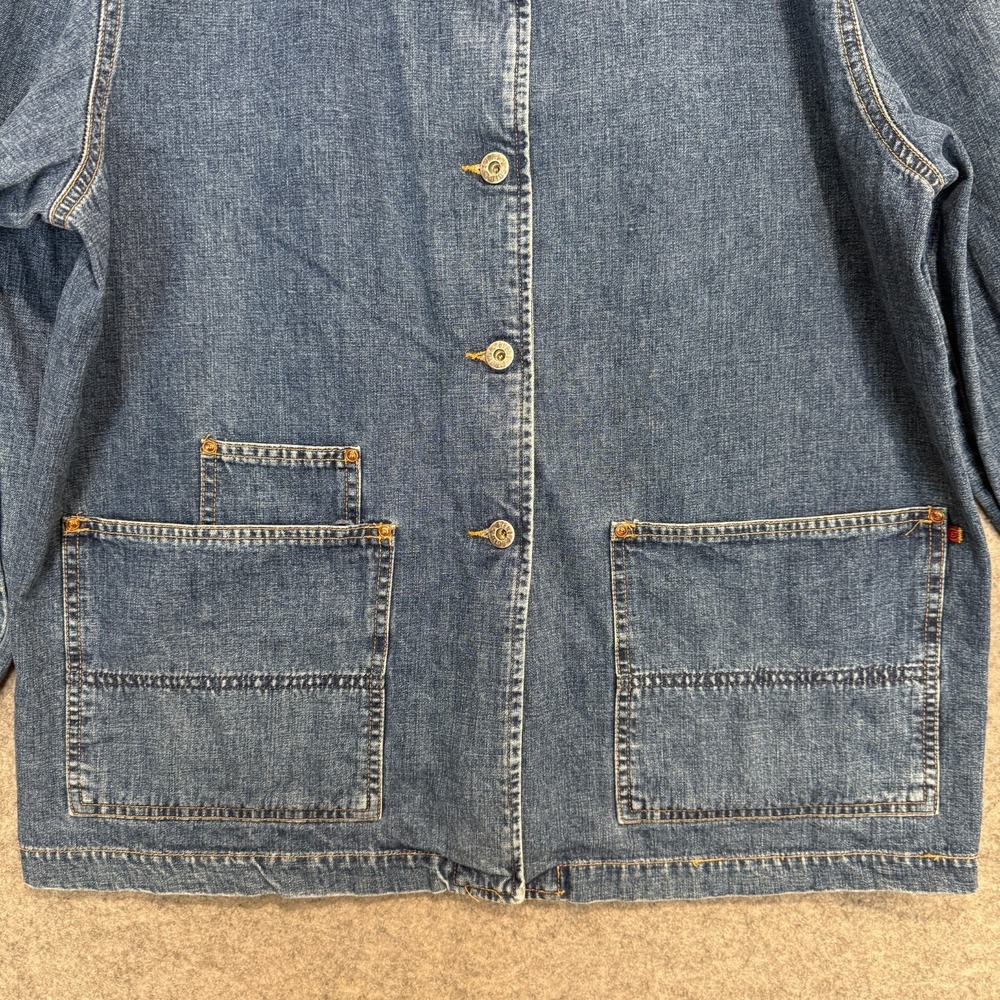 Vintage Agolde Event Denim Chore Barn Jacket Womens Small Oversized 90s USA - Picture 3 of 15